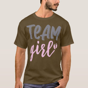 T-shirt Cute Pink Team Girl Genre révéler l'idée de la fêt