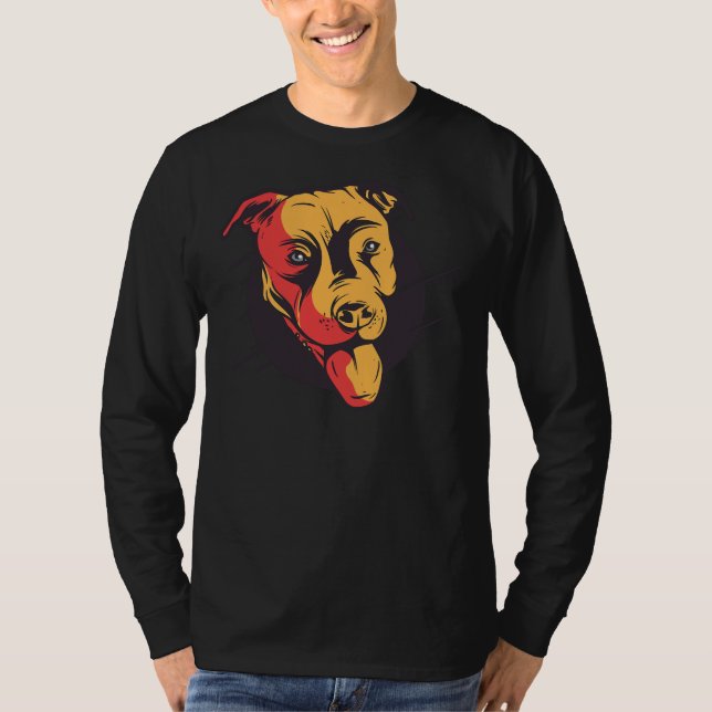 T-shirt Cute Pit Bull Terrier Lover Pitbull Maman Pittie P (Devant)