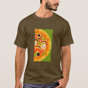 T-shirt Cute pizza amoureux nourriture colorée