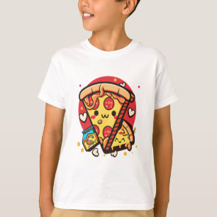 T-shirt Cute Pizza Kawaii