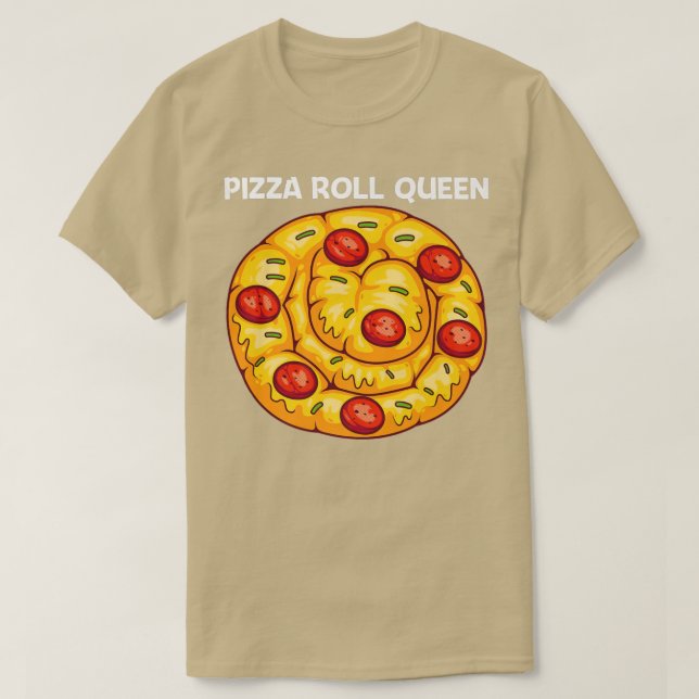 T-shirt Cute Pizza Roll Conception Pour Femmes Maman Pizza (Design devant)