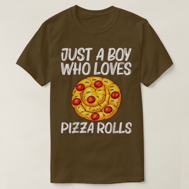T-shirt Cute Pizza Roll Conception Pour Garçons Enfants Pi (Design devant)
