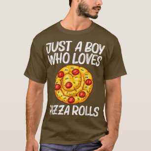 T-shirt Cute Pizza Roll Conception Pour Garçons Enfants Pi