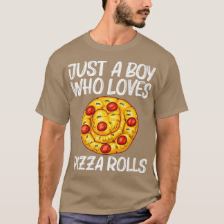 T-shirt Cute Pizza Roll Conception Pour Garçons Enfants Pi