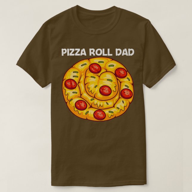 T-shirt Cute Pizza Roll Conception Pour Papa Hommes Pizza  (Design devant)