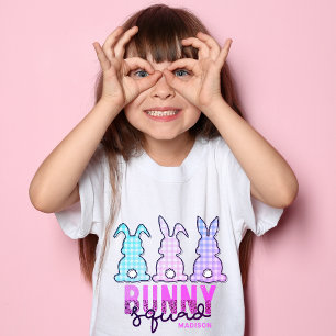 T-Shirt Cute Plaid Lapin Squad Rabbit Personnalisé