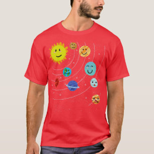T-shirt Cute Planètes Science Système solaire Astronomie s