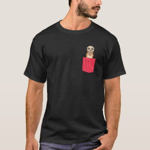 T-shirt Cute Poche Meerkat Zoo Animal Afrique Safari Meer