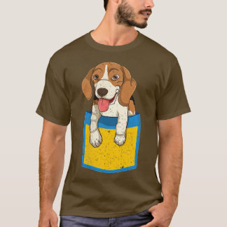 T-shirt Cute Pocket Dog Lover Pet Animal Dog Owner Beagle 