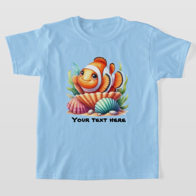 T-shirt Cute poisson océanique personnalisable (Poser)