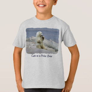 T-shirt Cute Polar Bear Cub & Arctic Ice Kids Shirt
