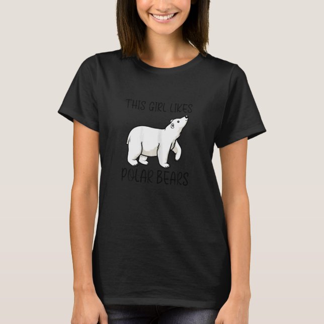 T-shirt Cute Polar Bears Wildlife Nature Wilderness (Devant)
