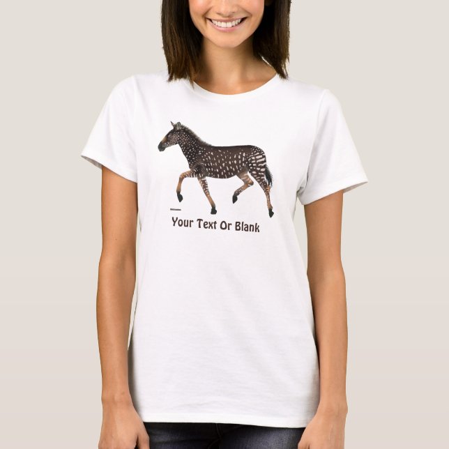 T-shirt Cute Polka Dot Zebra (Devant)