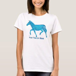 T-shirt Cute Polka Dot Zebra - Bleu