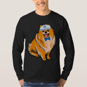 T-shirt Cute Pomeranian Hanoukka Funny Chien
