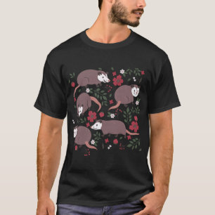 T-shirt Cute Possum Strawberry Wild Animal Christmas Famil