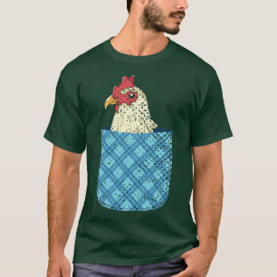 T-shirt Cute Poulet Agricole Animaux Volaille Oiseau Pocke