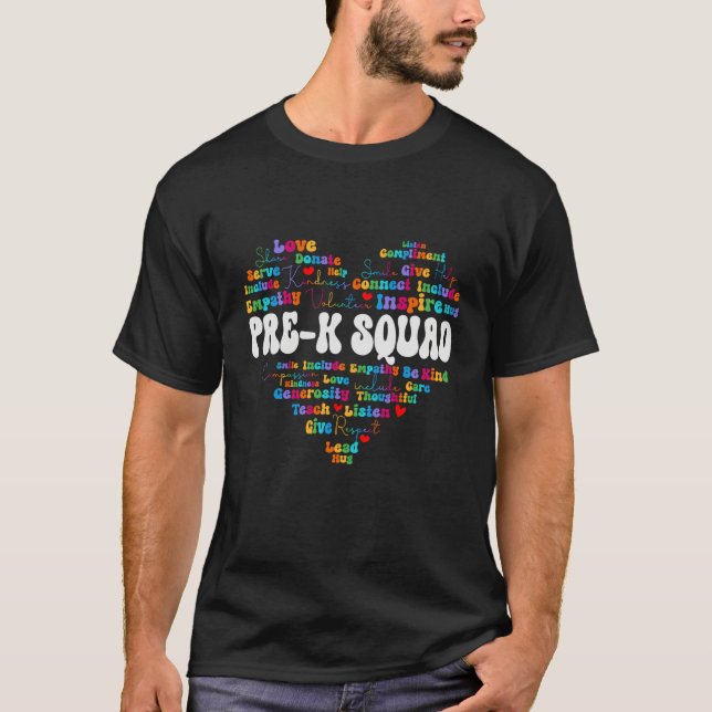 T-shirt Cute Pre K Squad Appreciation Week back to school  (Devant)
