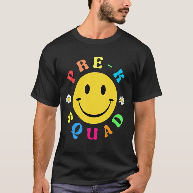 T-shirt Cute Pre K Squad École Admin Bureau d'appréciation (Devant)