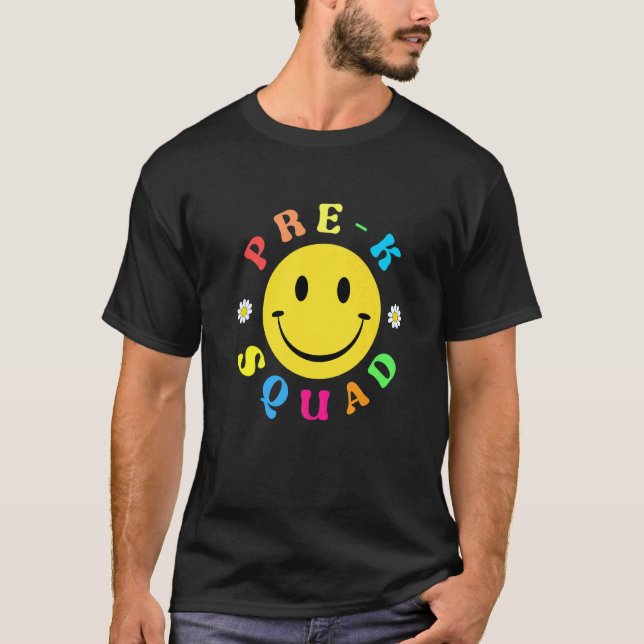 T-shirt Cute Pre K Squad École Admin Bureau d'appréciation (Devant)