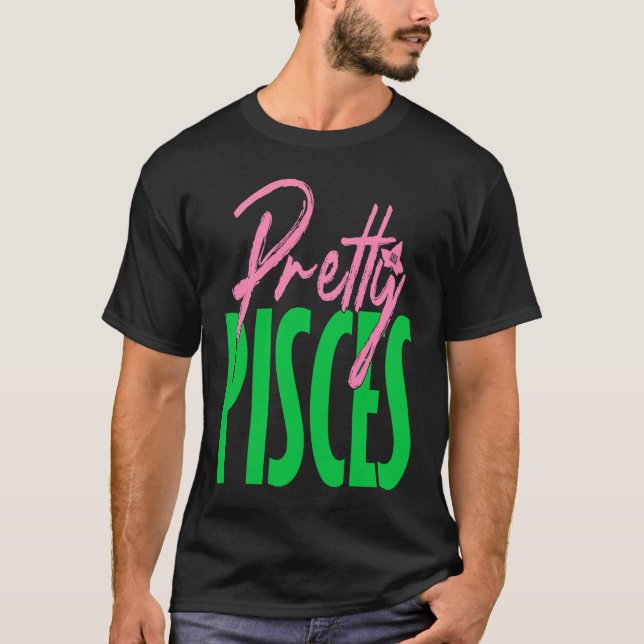 T-shirt Cute pretty pisces zodiac signs aka (Devant)