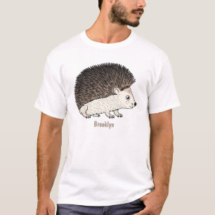 T-shirt Cute prickly hedgehog cartoon