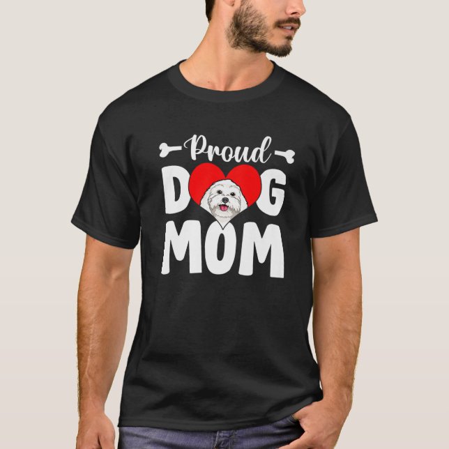T-shirt Cute Proud Maltese (Devant)
