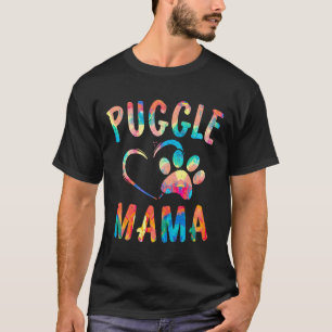 T-shirt Cute Puggle Mama Animaux Carlins Lover Vêtements C