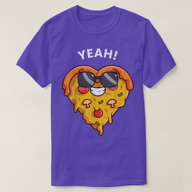 T-shirt Cute Pun Viande Pizza  (Design devant)