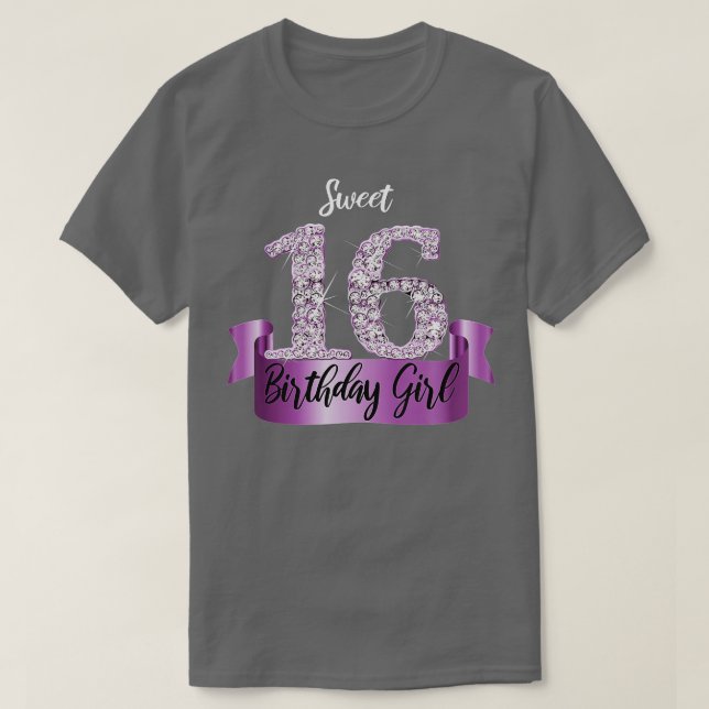 T-shirt Cute Purple Black  (Design devant)