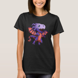 T-shirt Cute Purple Chibi Dragon