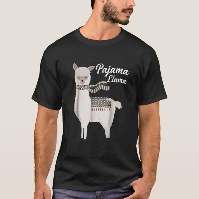 T-shirt Cute pyjama Llama (Devant)