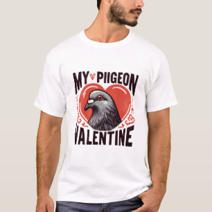 T-shirt Cute & Quirky - Mon Pigeon Est Mon Tee Valentine