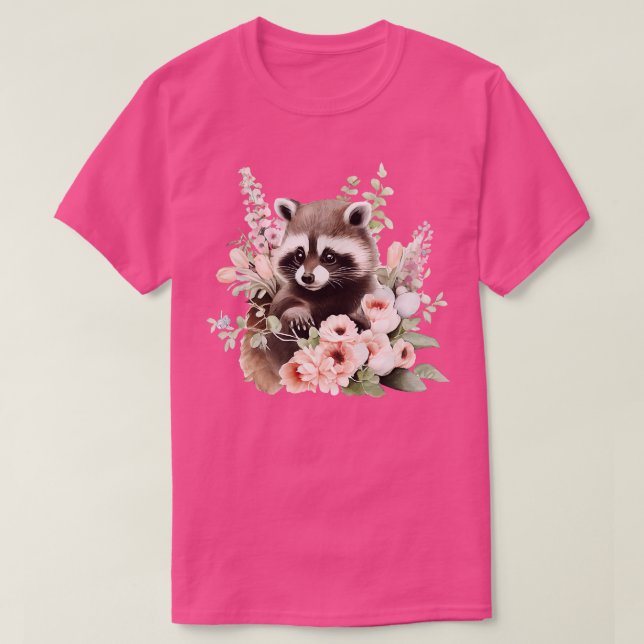 T-shirt Cute raccoon (Design devant)