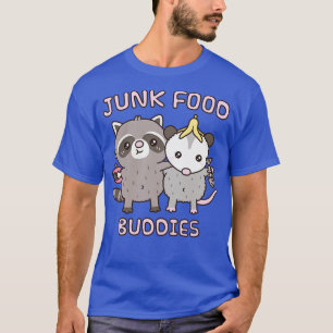 T-shirt Cute Raccoon Et Opossum Épouses Alimentaires Ennem