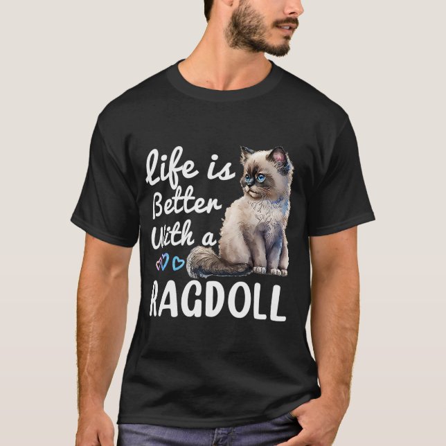 T-shirt Cute Ragdoll Cat Owner Himalayan Birman Ragdoll (Devant)