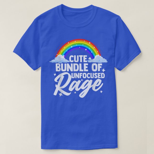 T-shirt Cute Rage Non Concentré Bundle Funny Cadeau Pastel (Design devant)