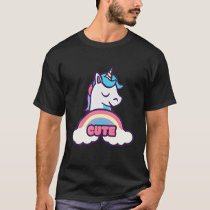 T-shirt Cute Rainbow Cloud Unicorn