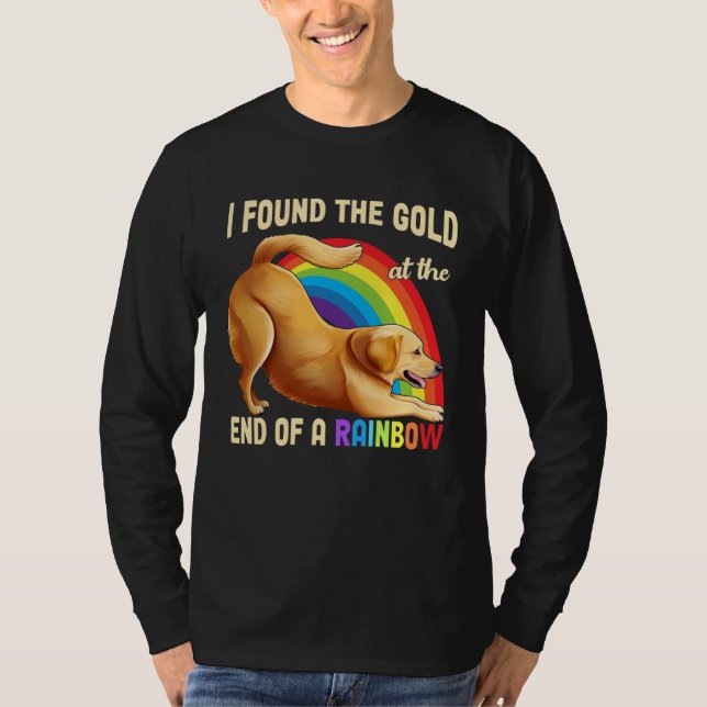 T-shirt Cute Rainbow Golden Retriever  Dog I Found The Gol (Devant)