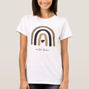 T-shirt Cute Rainbow Leopard Motif