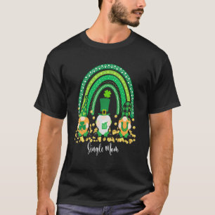 T-shirt Cute Rainbow Single Mom Gnome St Patrick Day Match