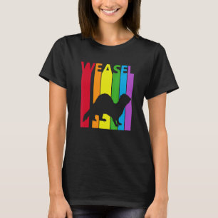 T-shirt Cute Rainbow Weasel animal