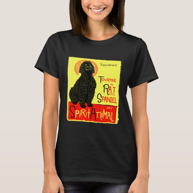 T-shirt Cute Rat Tail Spaniel Irlandais Eau Spaniel Chien  (Devant)