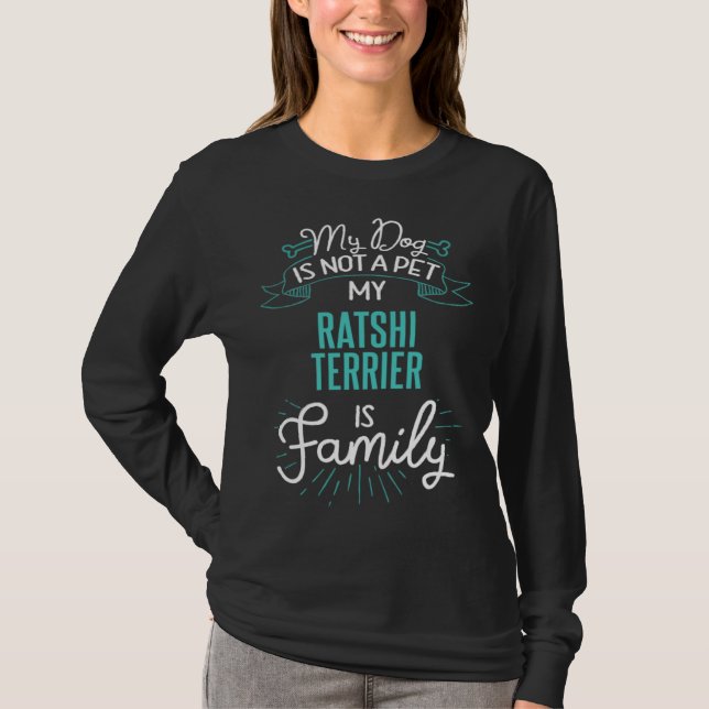 T-shirt Cute Ratshi Terrier  Family Dog  for Women Men (Devant)