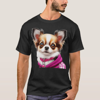 T-shirt Cute réaliste Chihuahua Croquis 3