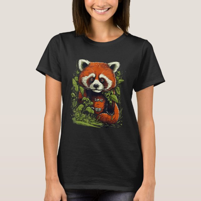 T-shirt Cute Red Panda Lover Nature Graphisme Animal (Devant)
