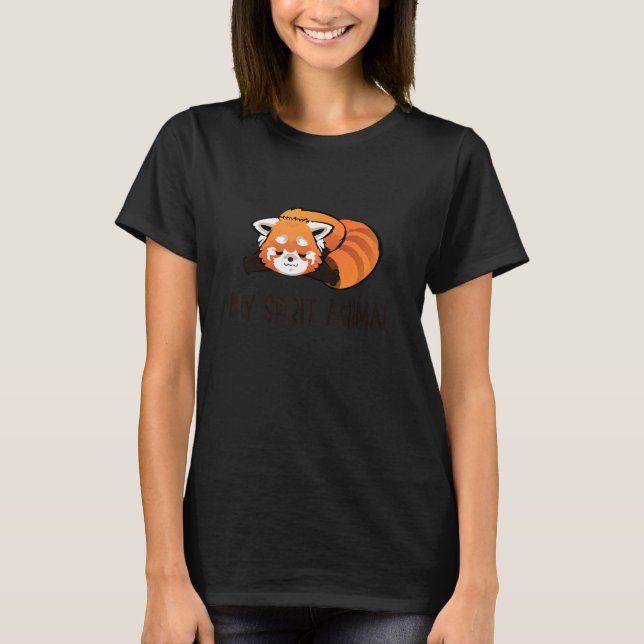 T-shirt Cute Red Panda    Red Panda My Spirit Animal 1 (Devant)