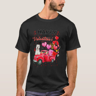 T-shirt Cute Red Truck Westie Valentines Jour Costume Garç