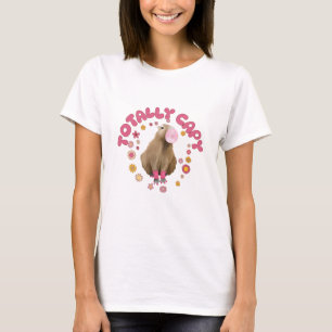 T-shirt Cute Retro Bubblegum soufflant Capybara