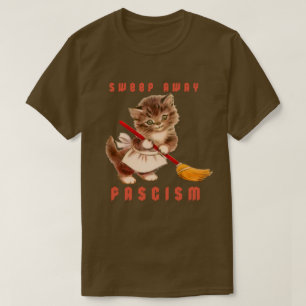 T-shirt Cute Retro Kitten - Balayer le fascisme